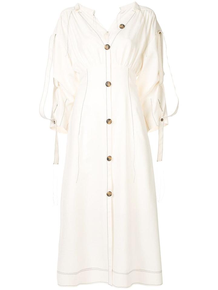 Irene Stitch Dress - White