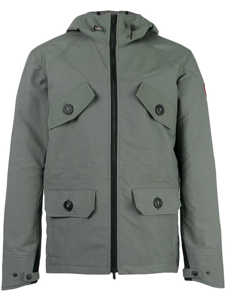Canada Goose Front Pocket Jacket, Men's, Size: Small, Grey, Nylon