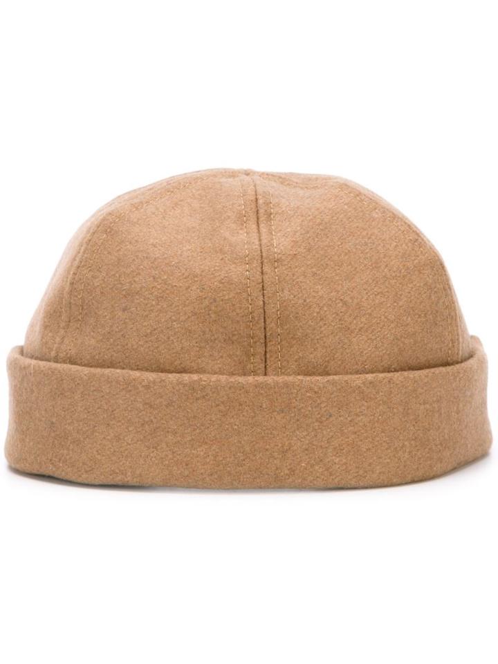 Ami Alexandre Mattiussi 'miki' Beanie, Men's, Nude/neutrals, Cotton/polyamide/polyester/wool