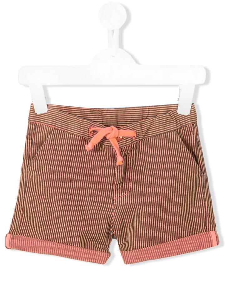 Knot - 'earth' Striped Shorts - Kids - Cotton/spandex/elastane - 6 Yrs, Yellow/orange