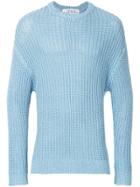 Education From Youngmachines Ribbed Knit Jumper - Blue