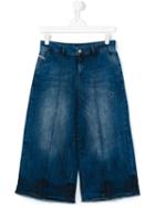 Diesel Kids Stretch Denim Culotte Trousers, Girl's, Size: 14 Yrs, Blue