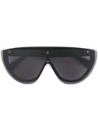 Dion Lee Smoke Mono Sunglasses, Women's, Black, Nylon/acetate