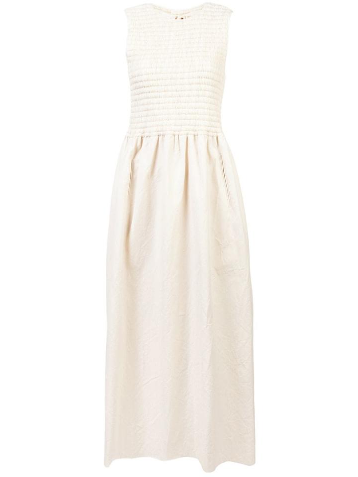 Uma Wang Long Sleeveless Dress - Neutrals