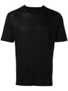 Transit - Crew Neck T-shirt - Men - Linen/flax - L, Brown, Linen/flax