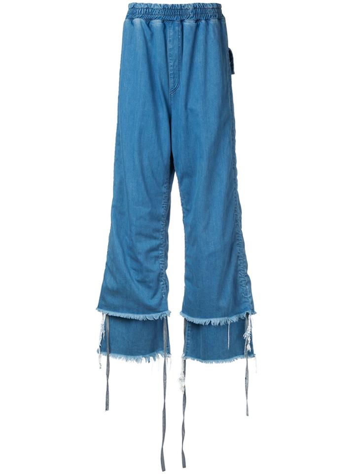 Strateas Carlucci Veil Macro Trousers - Blue