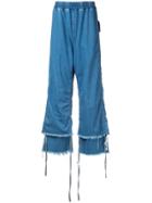 Strateas Carlucci Veil Macro Trousers - Blue