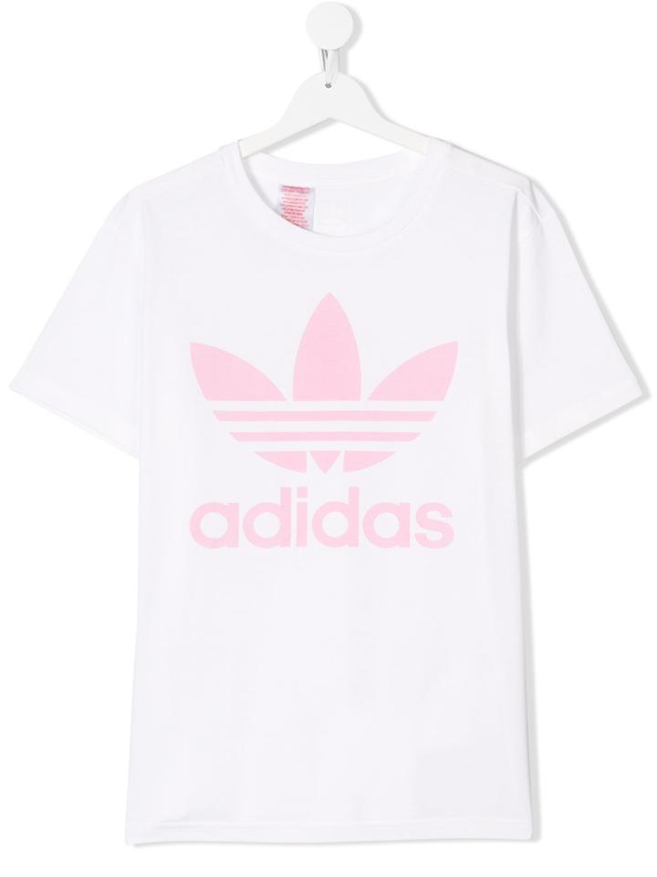 Adidas Kids Printed T-shirt - White