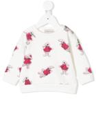 Moncler Kids Rabbit Print Sweater - White
