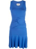 Nicole Miller Ruched Detail Sweater Dress - Blue