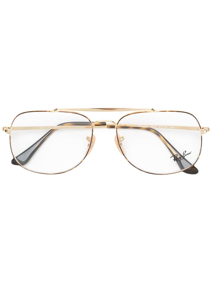 Ray-ban General Aviator Glasses - Metallic