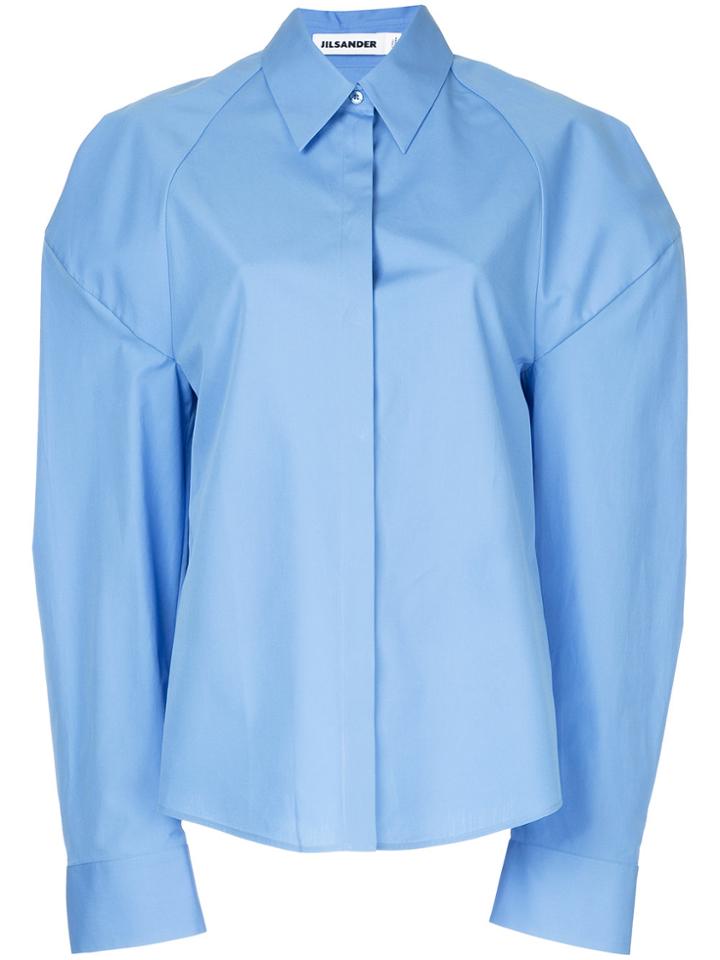 Jil Sander Dropped Shoulder Shirt - Blue