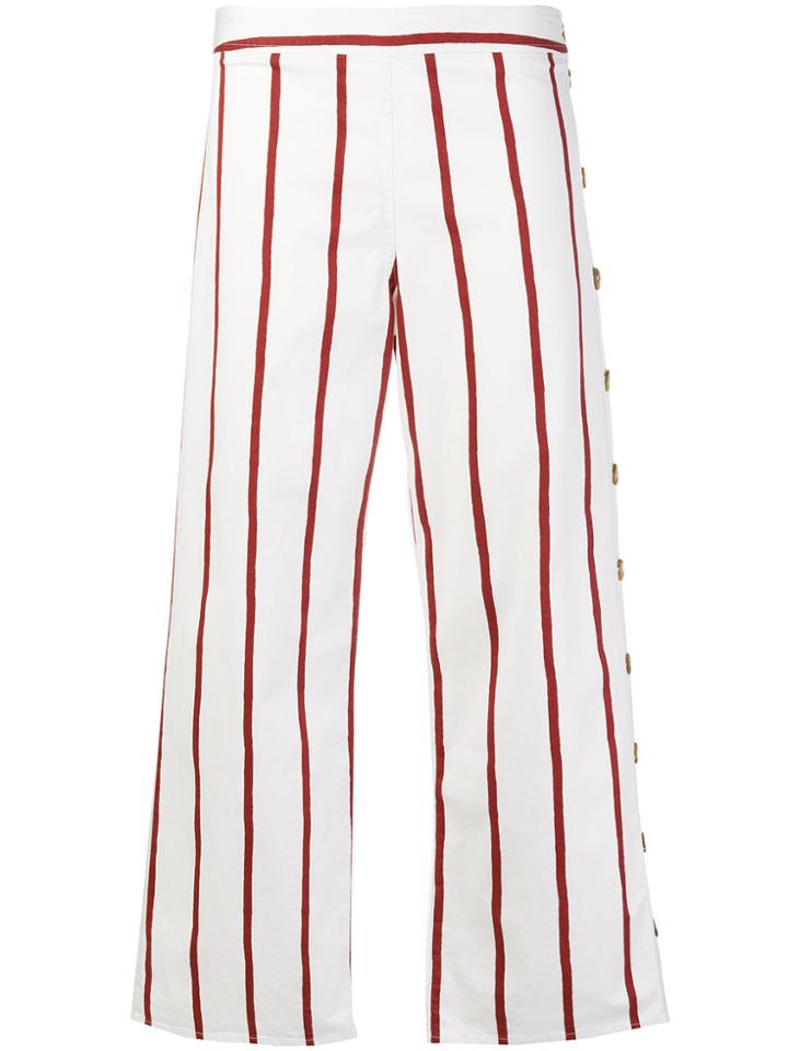 Mih Jeans Wide Leg Trousers - White