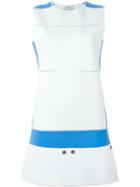 Courrèges - Colour Block Mini Dress - Women - Polyamide - 36, White, Polyamide