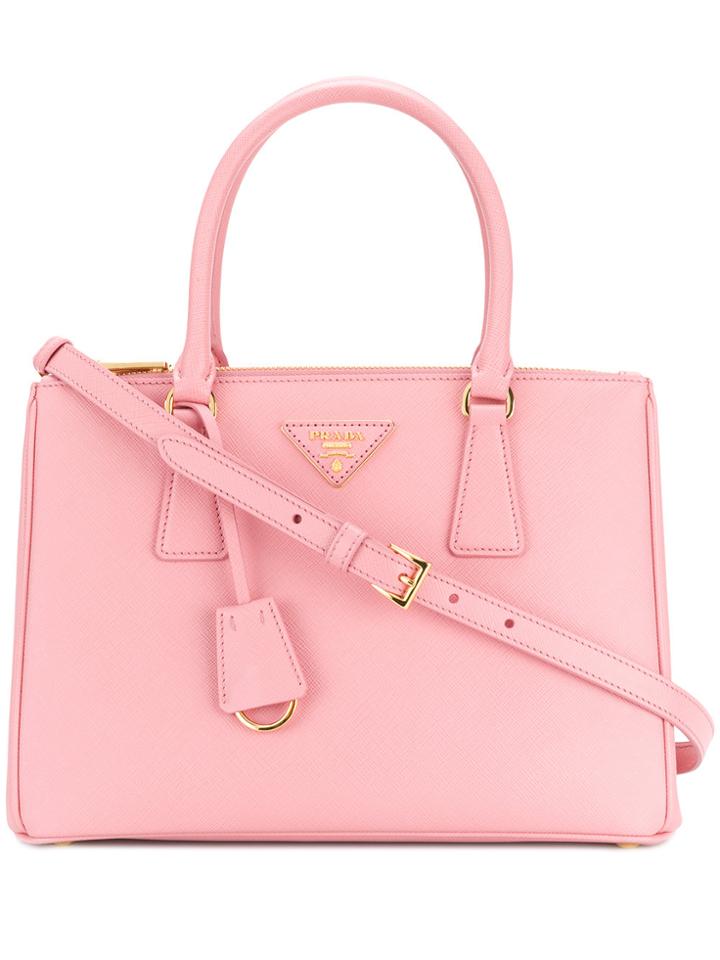 Prada Small Galleria Tote Bag - Pink & Purple