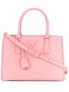 Prada Small Galleria Tote Bag - Pink & Purple