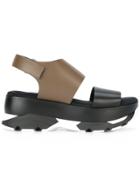 Marni Two Tone Platform Sandals - Black