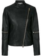 Stella Mccartney - Asymmetric Fitted Jacket - Women - Cotton/polyester/viscose - 40, Black, Cotton/polyester/viscose