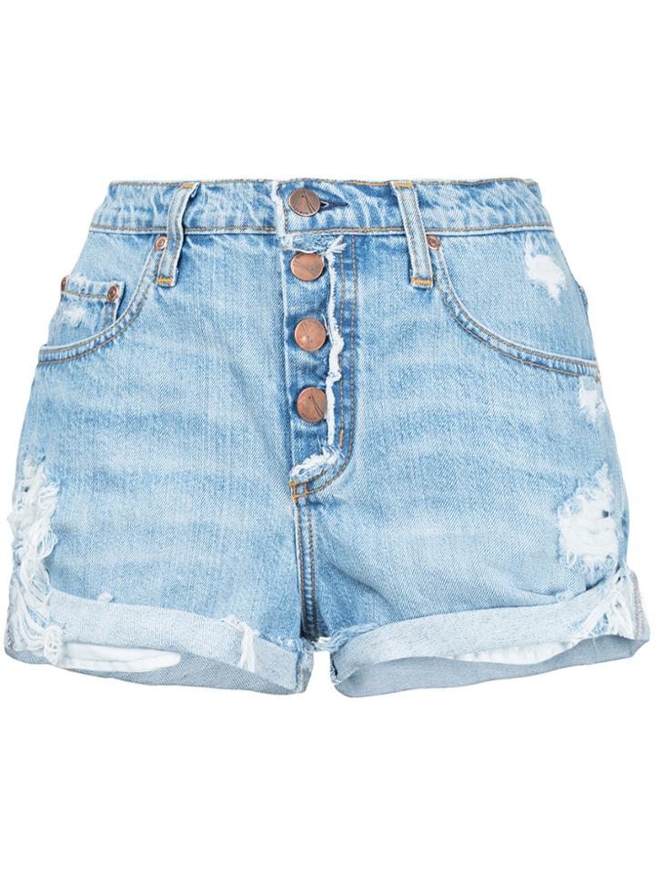 Nobody Denim Boho Short Exposed Spiritual - Blue