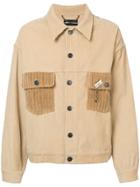 Rochambeau 'machinations' Embroidery Shirt Jacket - Nude & Neutrals