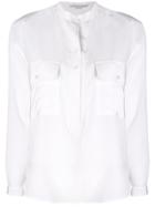Stella Mccartney Collarless Shirt - White