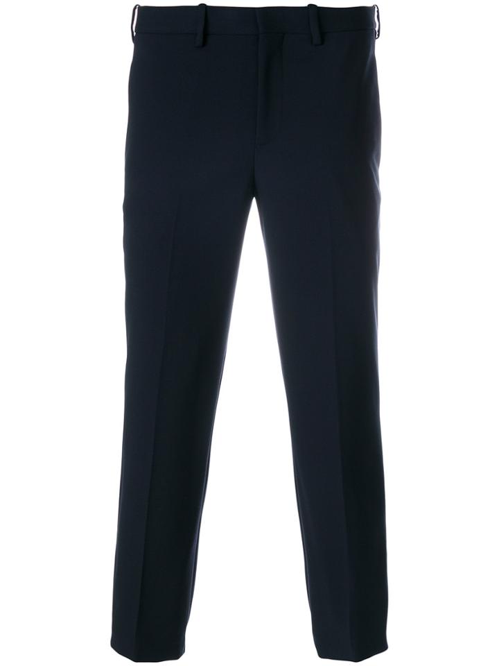 Neil Barrett Cropped Tailored Trousers - Blue