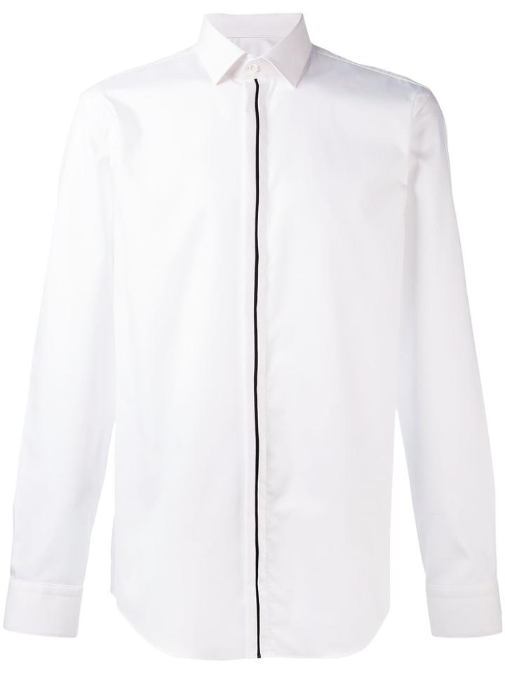 Line Placket Shirt - Men - Cotton - 42, White, Cotton, Boss Hugo Boss