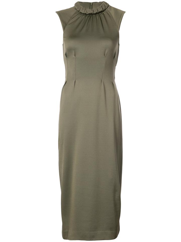 Tibi Astor Cut-out Midi Dress - Green