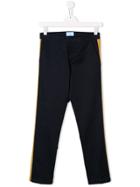 Lanvin Enfant Teen Side Panelled Tailored Trousers - Blue