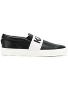 Karl Lagerfeld Logo Slip-on Sneakers - Black