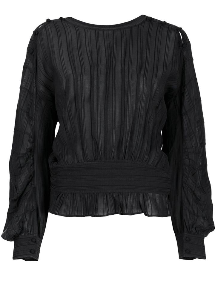 Isabel Marant Étoile Pleated Blouse - Black