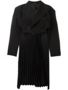 Comme Des Garçons Vintage Pleated Long Back Jacket - Black