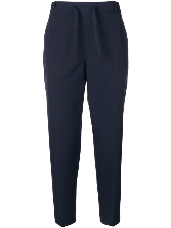Maison Kitsuné Tailored Drawstring Trousers - Blue