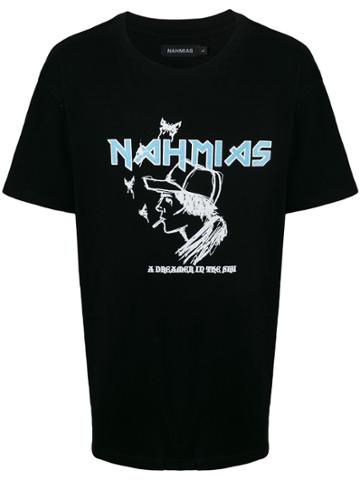 Nahmias Logo Print T-shirt - Black