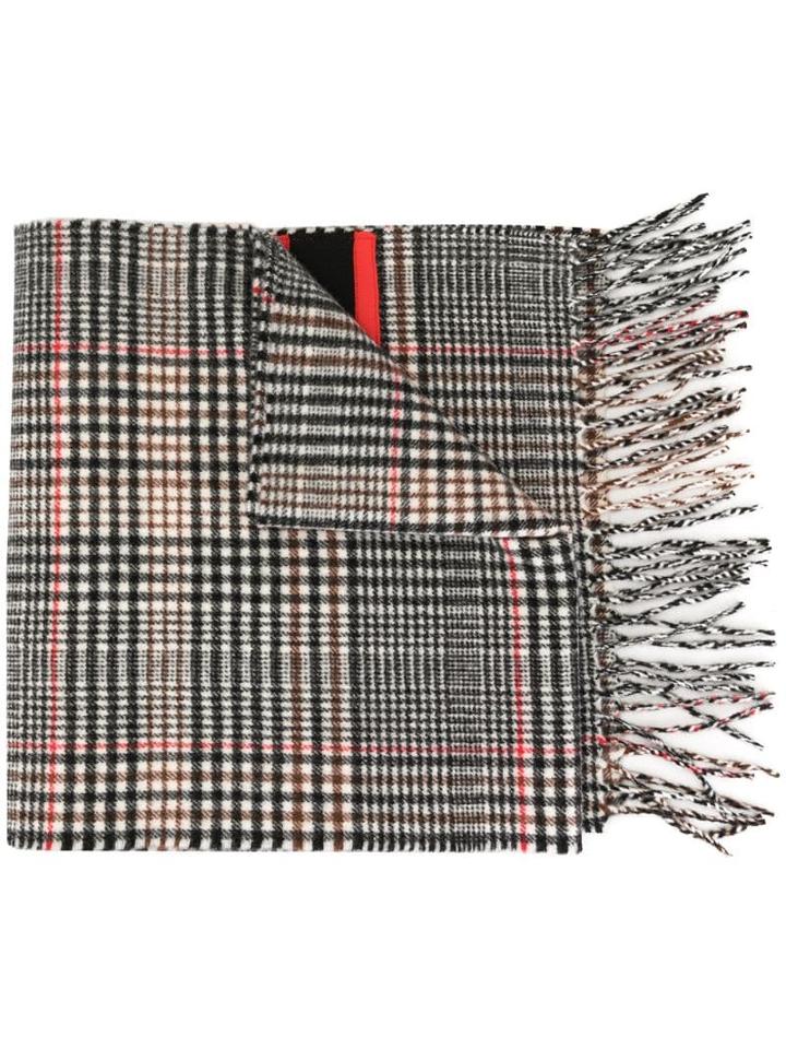 Sonia Rykiel Plaid Print Scarf - Black