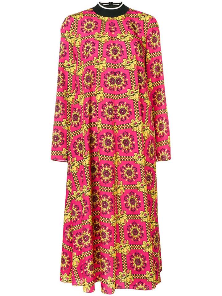 Red Valentino Printed Mid-length Dress - Pink & Purple