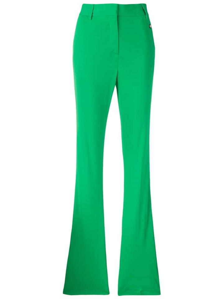 Msgm High-waisted Trousers - Green