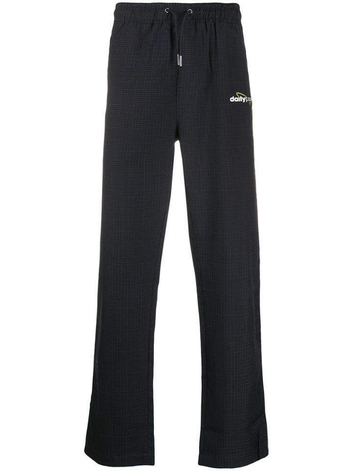 Daily Paper Logo Printed Track Pants - Black