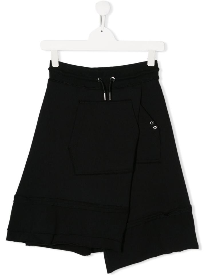 Diesel Kids Teen Wrap-style Asymmetric Skirt - Black