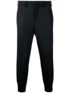 Neil Barrett Tailored Cropped Trousers, Men's, Size: 52, Black, Polyester/spandex/elastane/virgin Wool