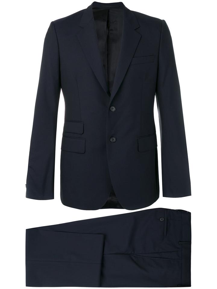 Givenchy - Two Button Suit - Men - Cotton/acetate/cupro/wool - 50, Blue, Cotton/acetate/cupro/wool