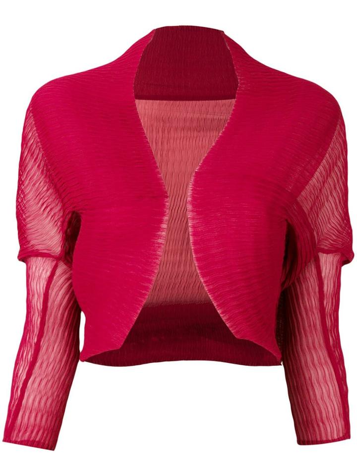 Max Mara Shawl Scarf Jacket - Red
