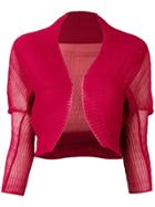 Max Mara Shawl Scarf Jacket - Red
