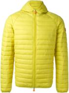 Save The Duck Hooded Puffer Jacket, Men's, Size: Xl, Yellow/orange, Nylon/polyester