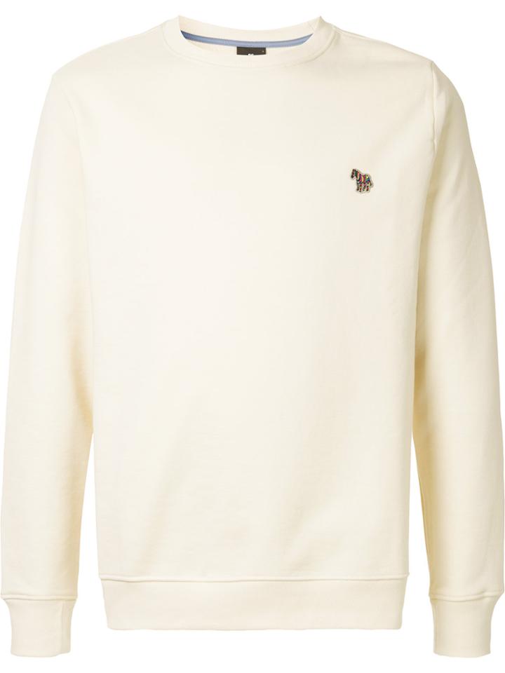 Ps By Paul Smith Embroidered Logo Sweatshirt - White