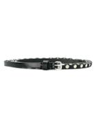 Ann Demeulemeester Fine Metal Embellished Belt - Black
