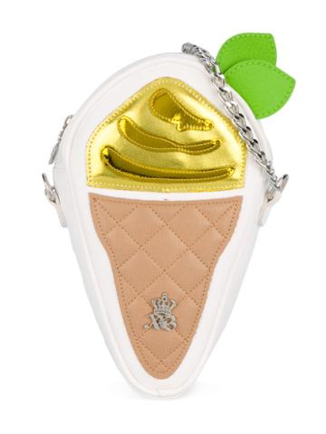 Xavem Kids - Ice Cream Shoulder Bag - Kids - Leather - One Size, White