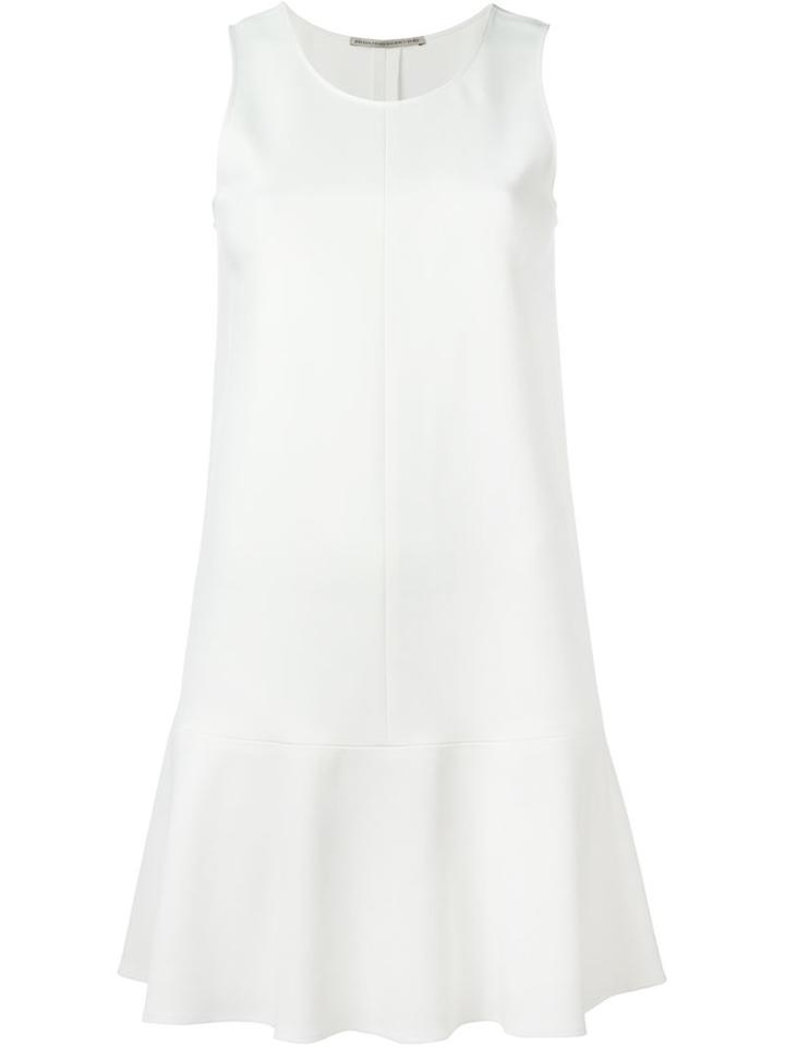 Ermanno Scervino Godet Hem Sleeveless Dress, Women's, Size: 46, White, Spandex/elastane/viscose