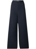 Max Mara Pleated Track Pants - Blue