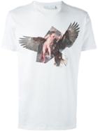 Neil Barrett Eagle Print T-shirt, Men's, Size: Xl, White, Cotton